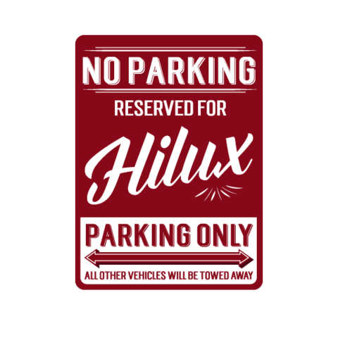 No Parking Reserved Decal Stickers - Available in many options