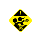 Honey In Car Sticker-0