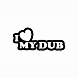 JDM Hearts I Love My Dub Sticker-0