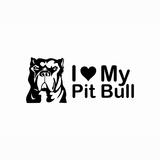 JDM Hearts I Love My Pitbull Sticker-0