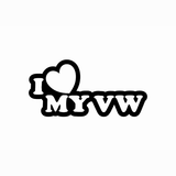 JDM Hearts I Love My VW Sticker-0
