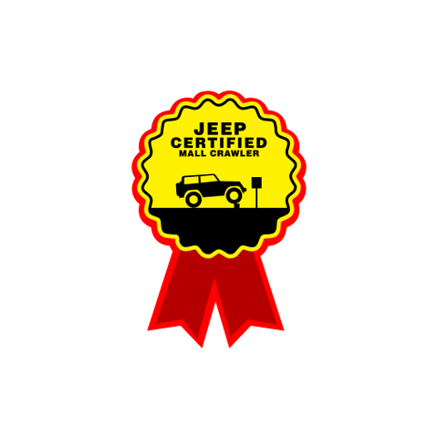Certified Mall Crawl Sticker - Available in many options