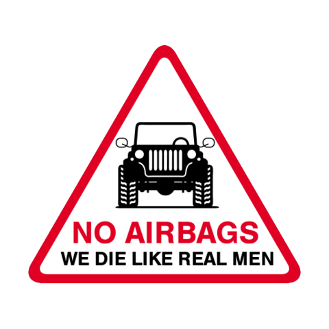No Airbags 4WD Decal Stickers - Available in many options