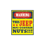Warning May Contain Nut Sticker - Available in many options