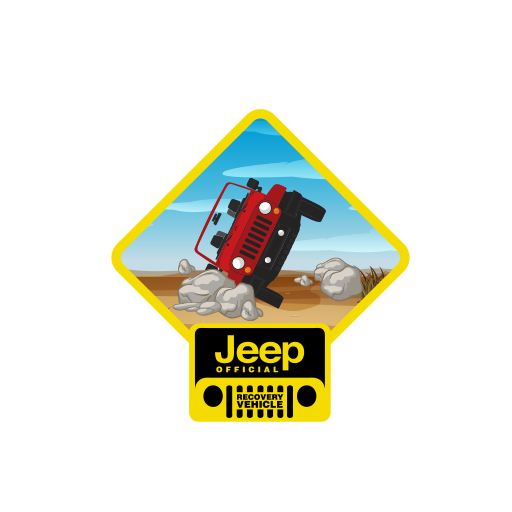 Jeep Official Recovery Vehicle Sticker-0