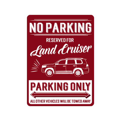 No Parking Reserved Decal Stickers - Available in many options