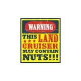 Warning May Contain Nut Sticker - Available in many options