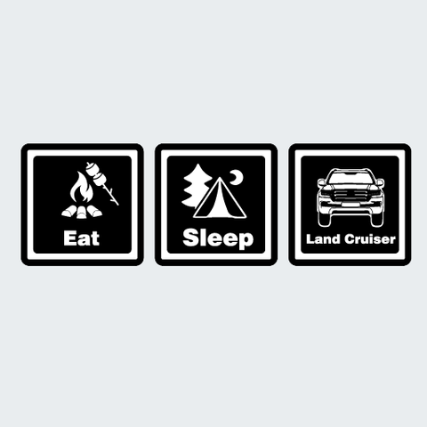 Eat Sleep Sticker - Available in many options