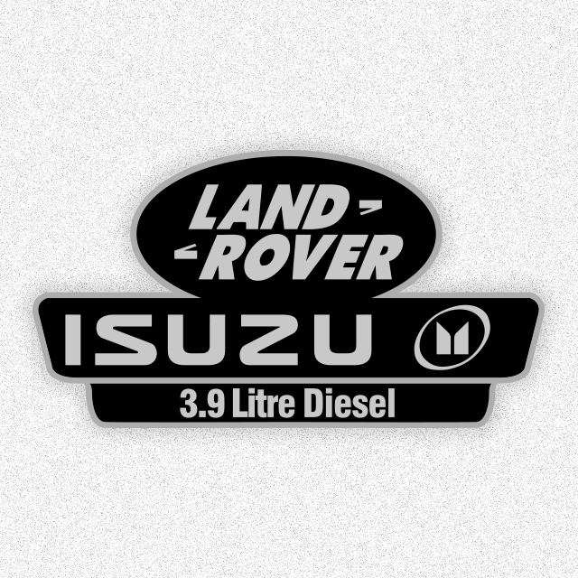 Land Rover Isuzu Diesel Sticker-0