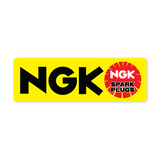 NGK Spark Plugs yellow Sticker-0