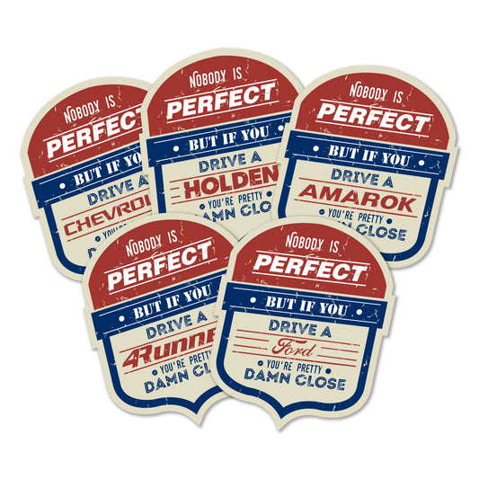 Nobody is Perfect Sticker - Available in many options