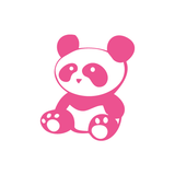 JDM Panda Sitting Sticker-0