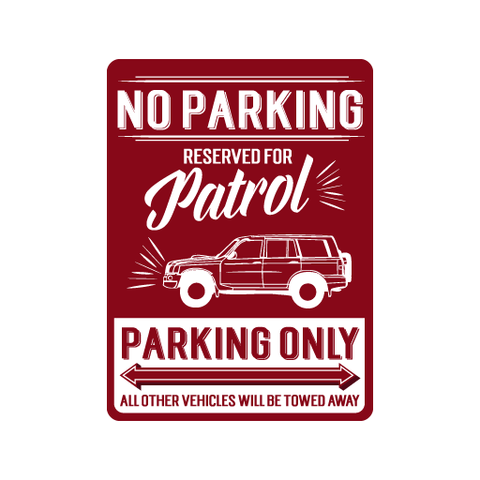 No Parking Reserved Decal Stickers - Available in many options