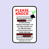 Please knock No Knocking Sarcastic Sticker-0
