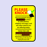 Please knock No Knocking Sarcastic Sticker-1887