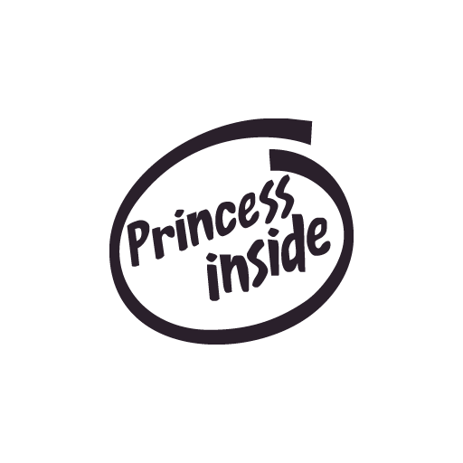 Princess Inside Sticker-0