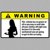 Warning Girl Sticker-0