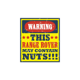 Warning May Contain Nut Sticker - Available in many options