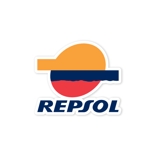 Repsol Sticker Blue Repsol Logo Sticker – Retrobot
