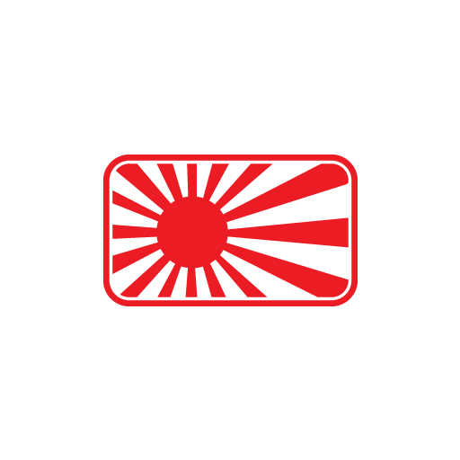Rising Sun Flag Sticker-0