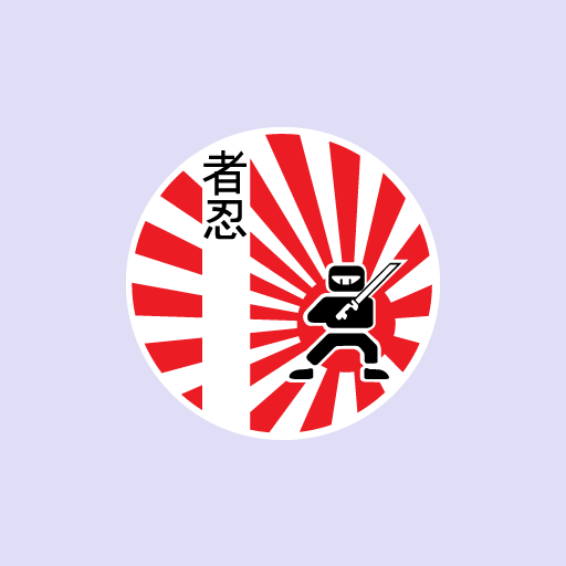 Ninja Kanji Rising Sun Sticker-0