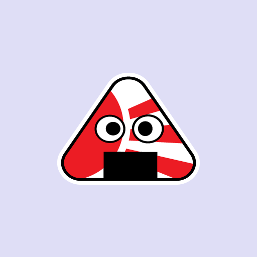 Onigiri Rising Sun Sticker-0
