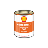 Aero Shell Oil Sticker-0