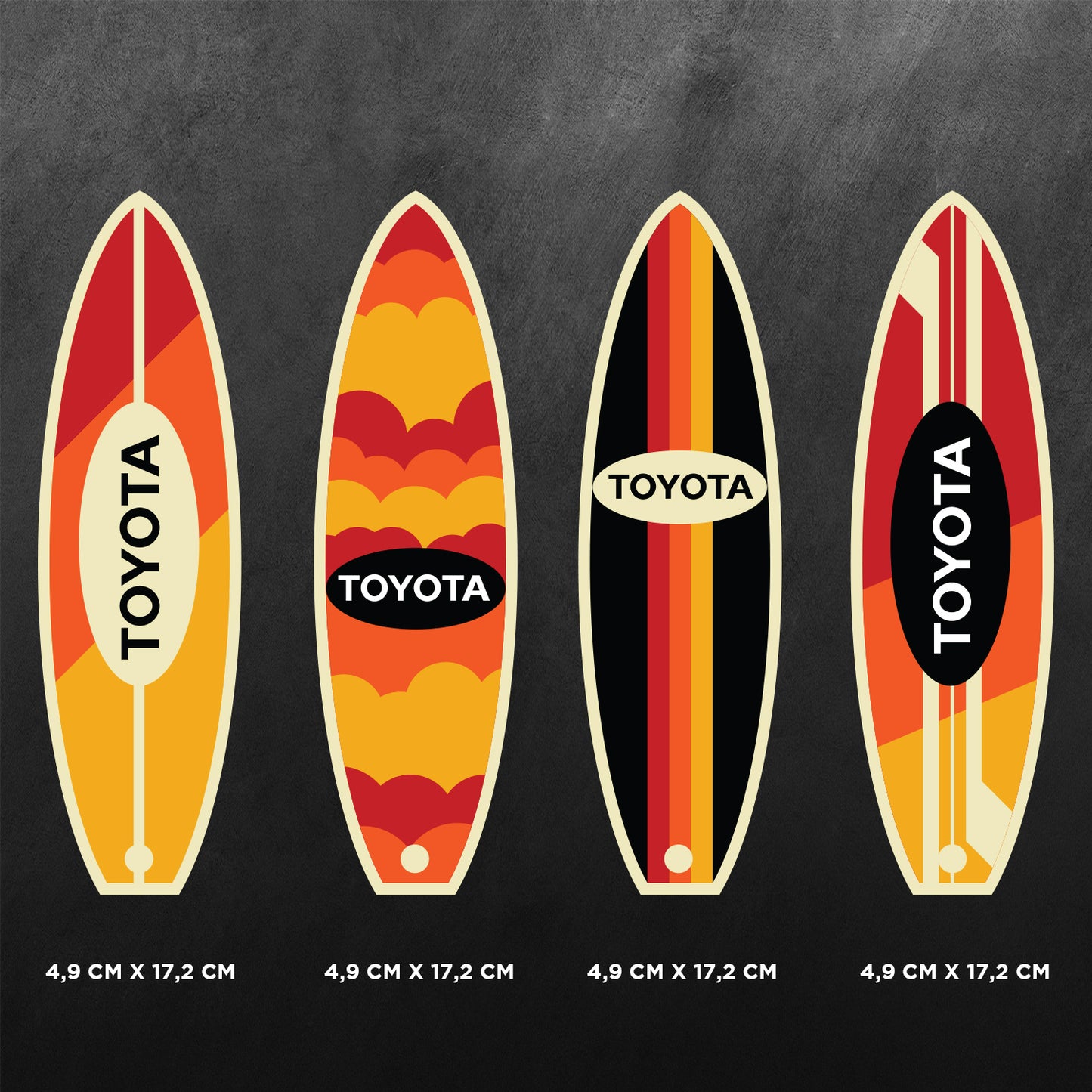4WD Mountain Adventure Surfing & Camping Decal Stickers