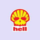 Skull Hell Sticker-0