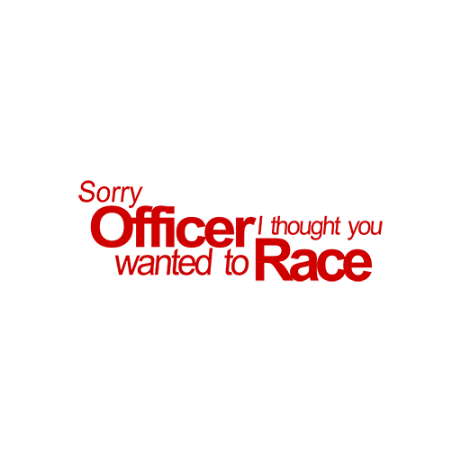Sorry Officer Sticker-0