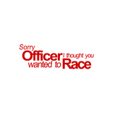 Sorry Officer Sticker-0