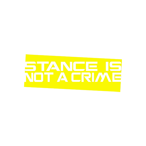Stance Is Not A Crime Sticker-0