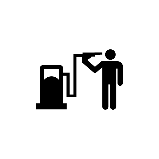 Stick Figure Gas Sticker-0