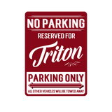 No Parking Reserved Decal Stickers - Available in many options