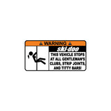 Warning Ski Doo Sticker-0