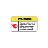 Warning The Noise Emitted From The Engine Is The Turbo Sticker-0