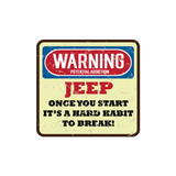 Warning Jeep Habit Sticker-0
