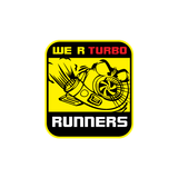 We R Turbo Runners Sticker-0
