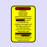 Welcome Hawkers Solicitors Sarcastic Sticker-0